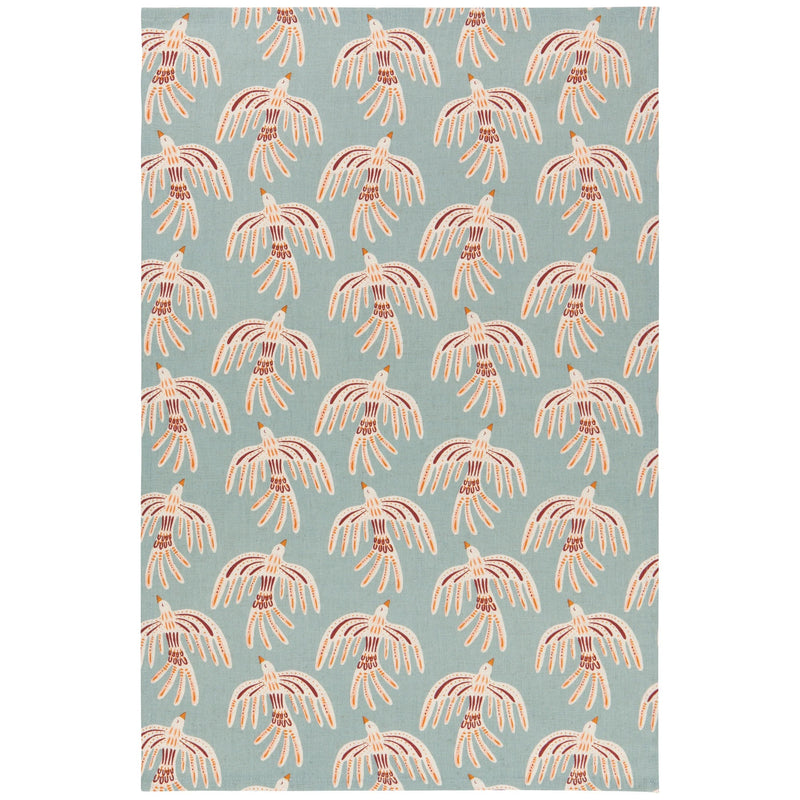 Paños de cocina de algodón y lino Plume - Juego de 2