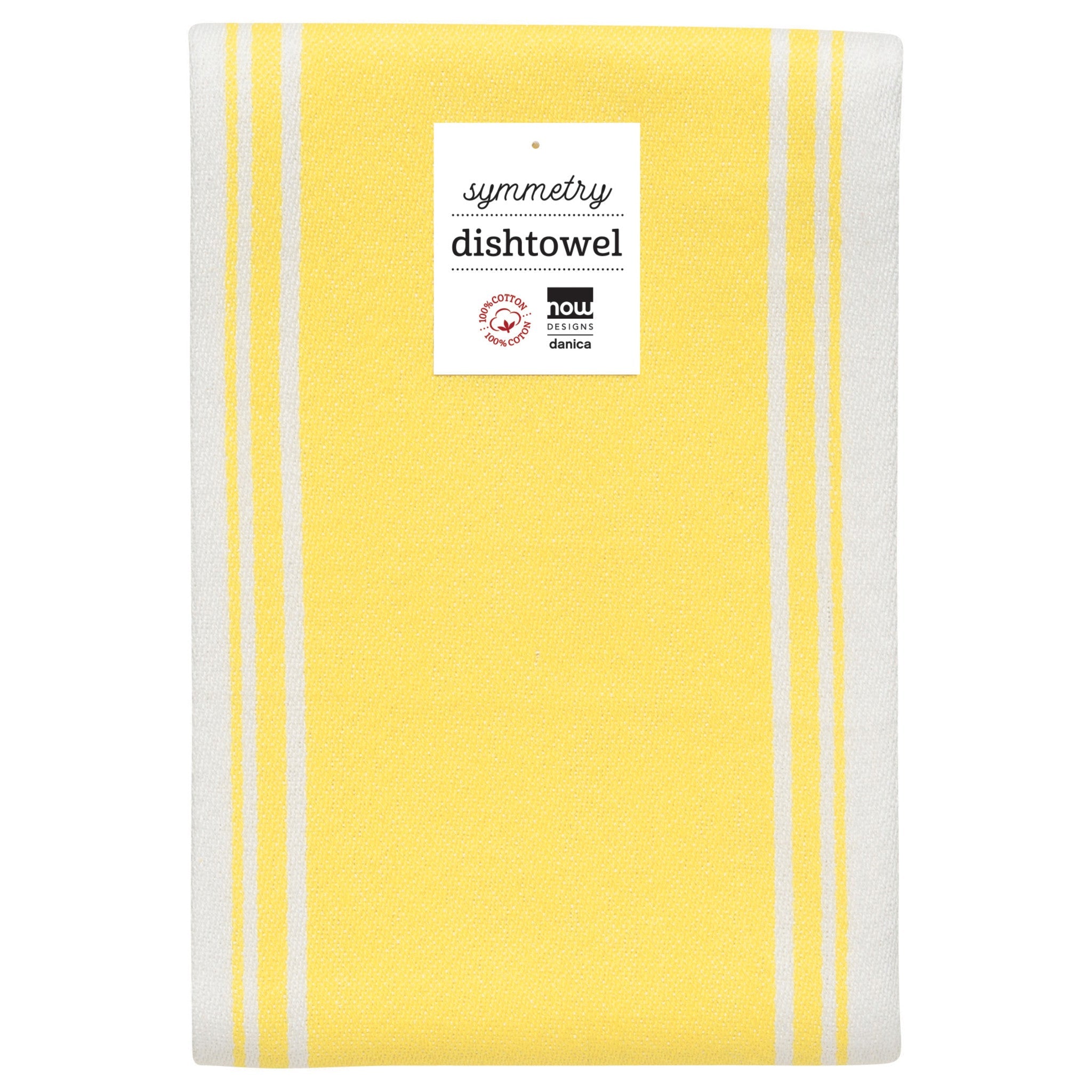 Symmetry Lemon Yellow Dishtowel – Kitchen Linens gift Montreal Villeray Urban Palate