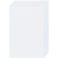 Paños de cocina blancos de tela de saco (juego de 3)