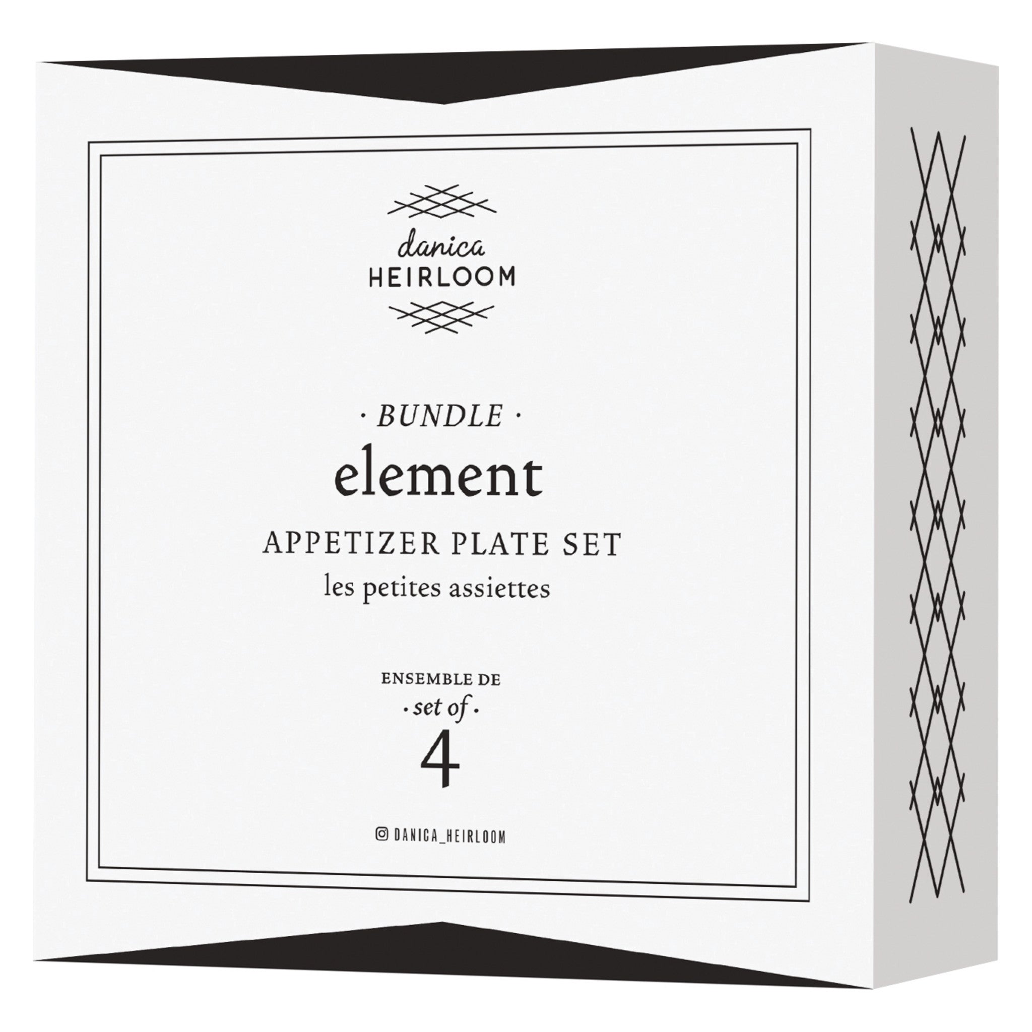 Element Appetizer Plate Bundle - Set of 4