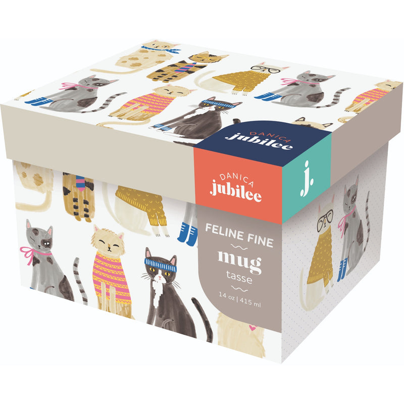 Feline Fine Mug in a Box