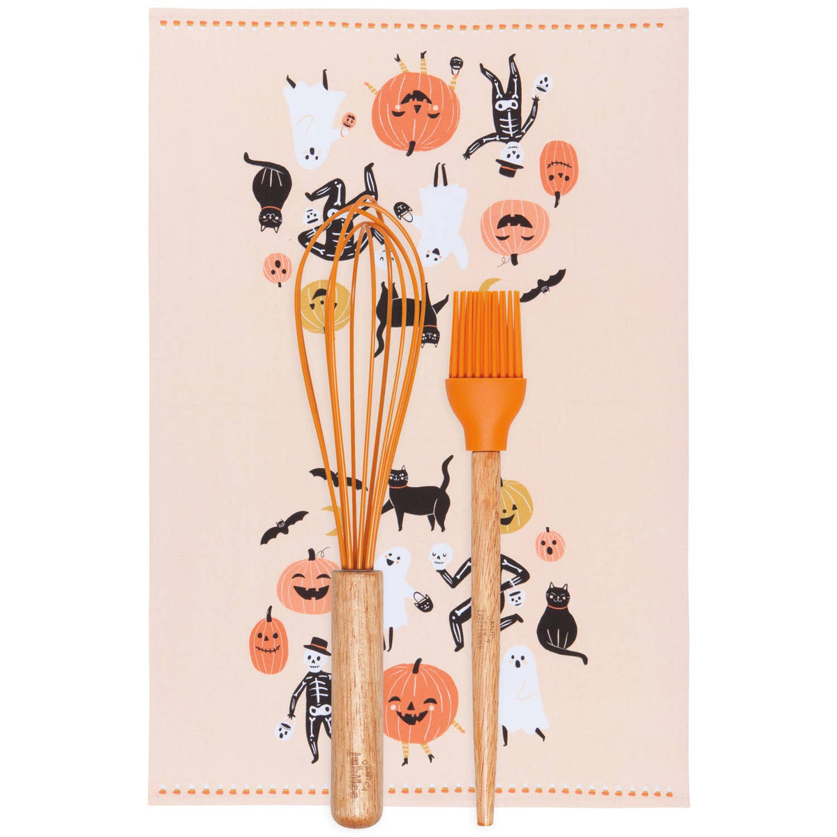 Danica Jubilee Whisk, Brush, and Dishtowel Set of 3 - Boo Crew