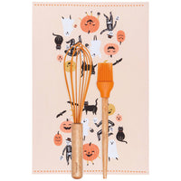 Danica Jubilee Whisk, Brush, and Dishtowel Set of 3 - Boo Crew – Kitchen Linens gift Montreal Villeray Urban Palate