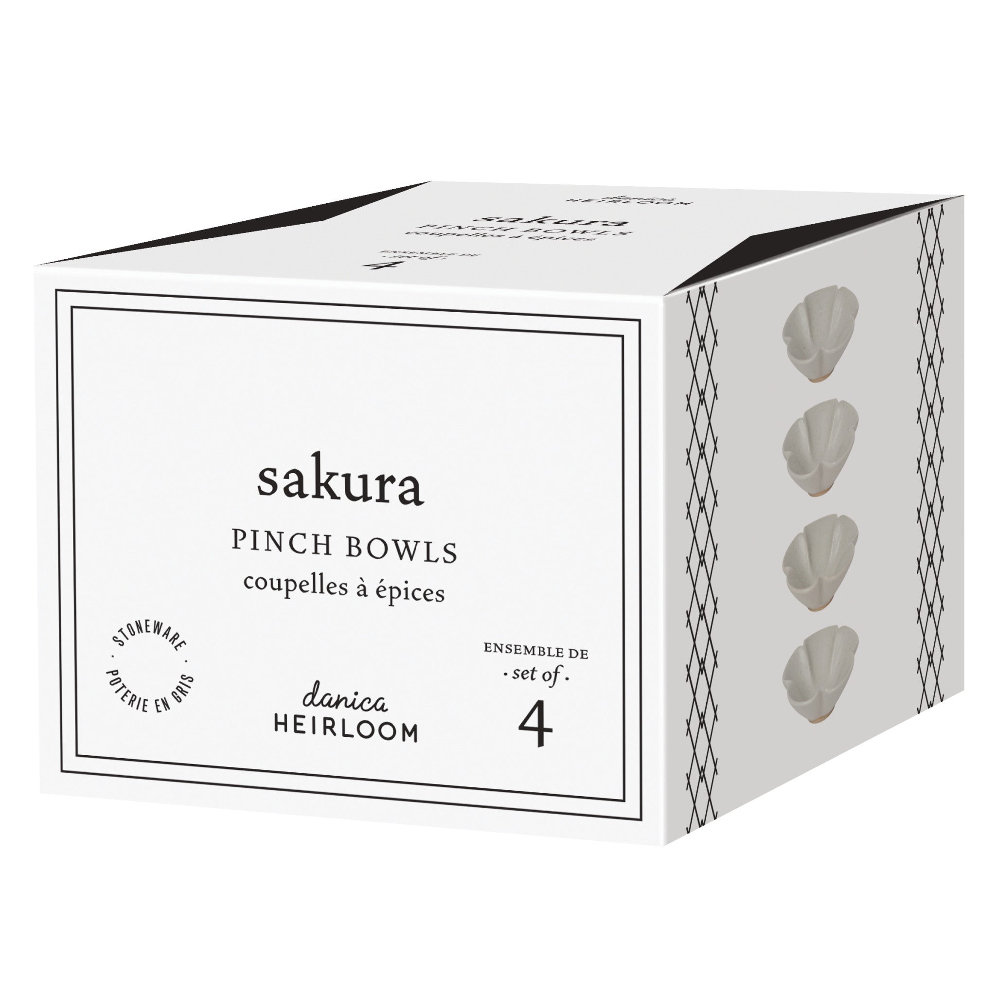 Sakura Pinch Bowls - Set of 4