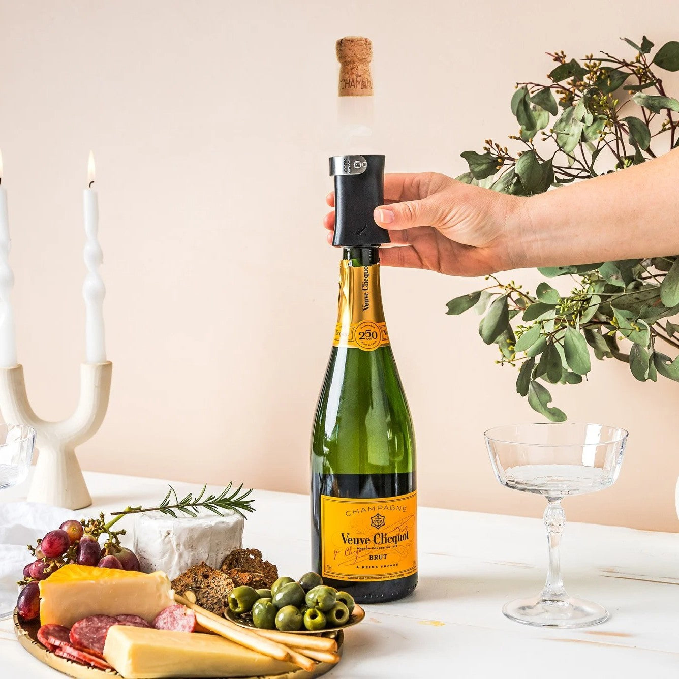 Champop Champagne Popper and Cork Catcher – Gift Set gift Montreal Villeray Urban Palate