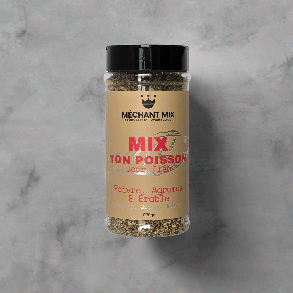 Mix Your Fish - Pepper, Citrus, Maple 220g – Gifts & Kitchen Accessories gift Montreal Villeray Urban Palate
