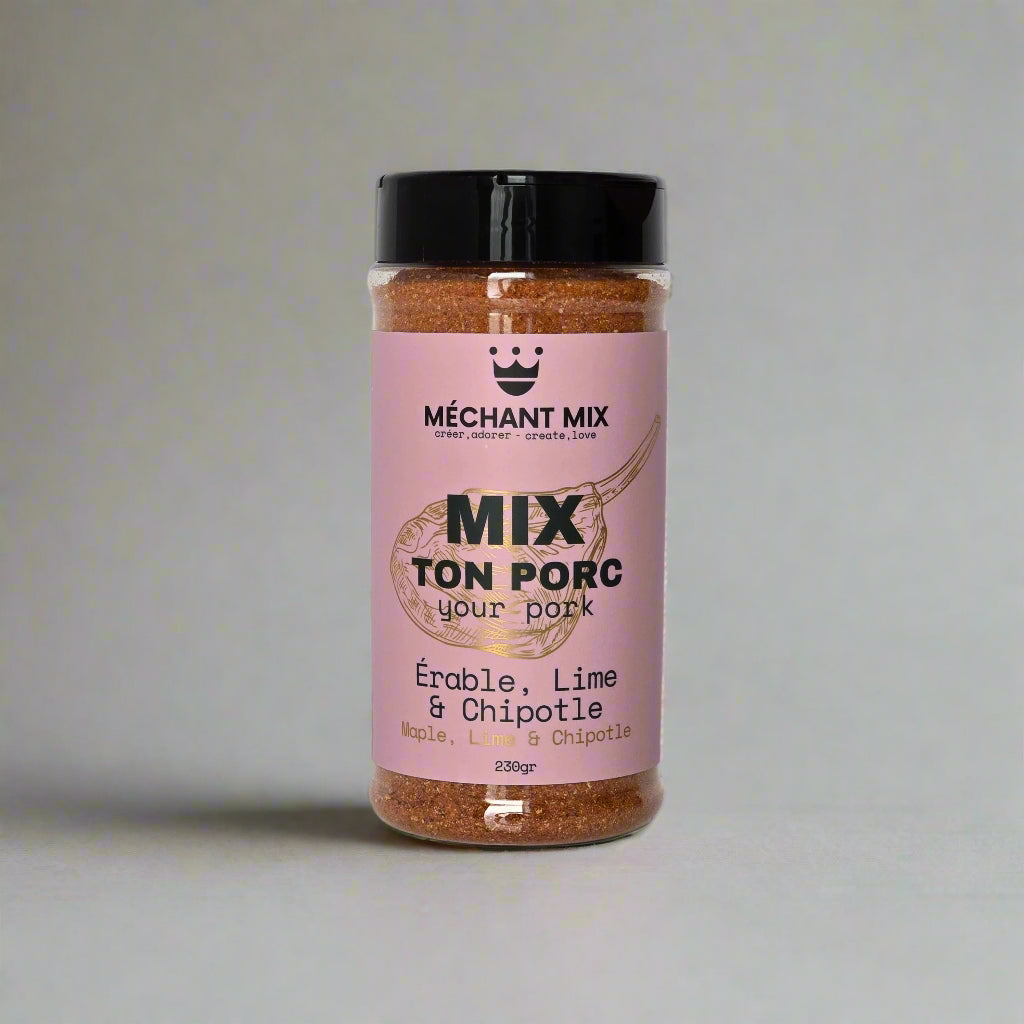 Mix Your Pork - Maple, Lime, and Chipotle 230g – Gifts & Kitchen Accessories gift Montreal Villeray Urban Palate