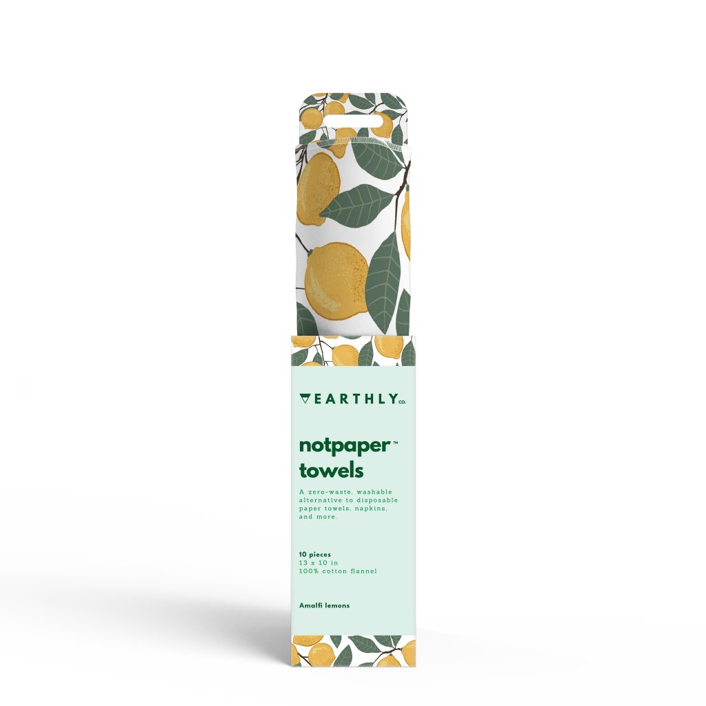 Notpaper Reusable Towels - Amalfi Lemons - Pack of 10