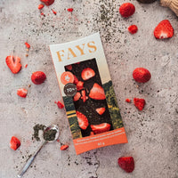 Dark Chocolate Bar with Strawberries and Royal Kombu 80g