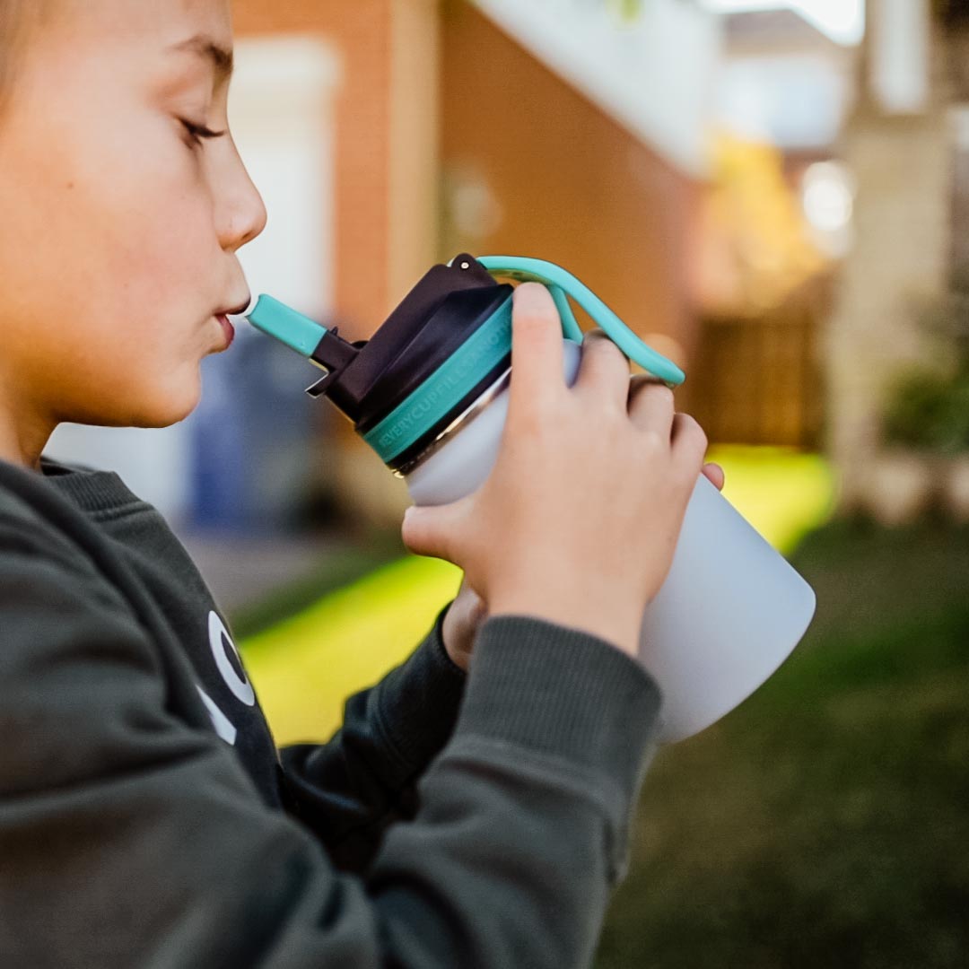 Botella de agua para niños con aislamiento LIL CHILL - Gris