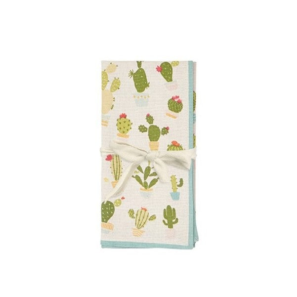 Cactus Club Napkin Green - Set of 4 – Kitchen Linens gift Montreal Villeray Urban Palate