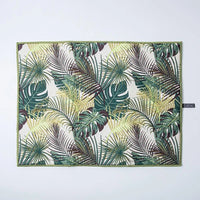 Microfiber Dish Drying Mat 15" x 20" - Green Palms