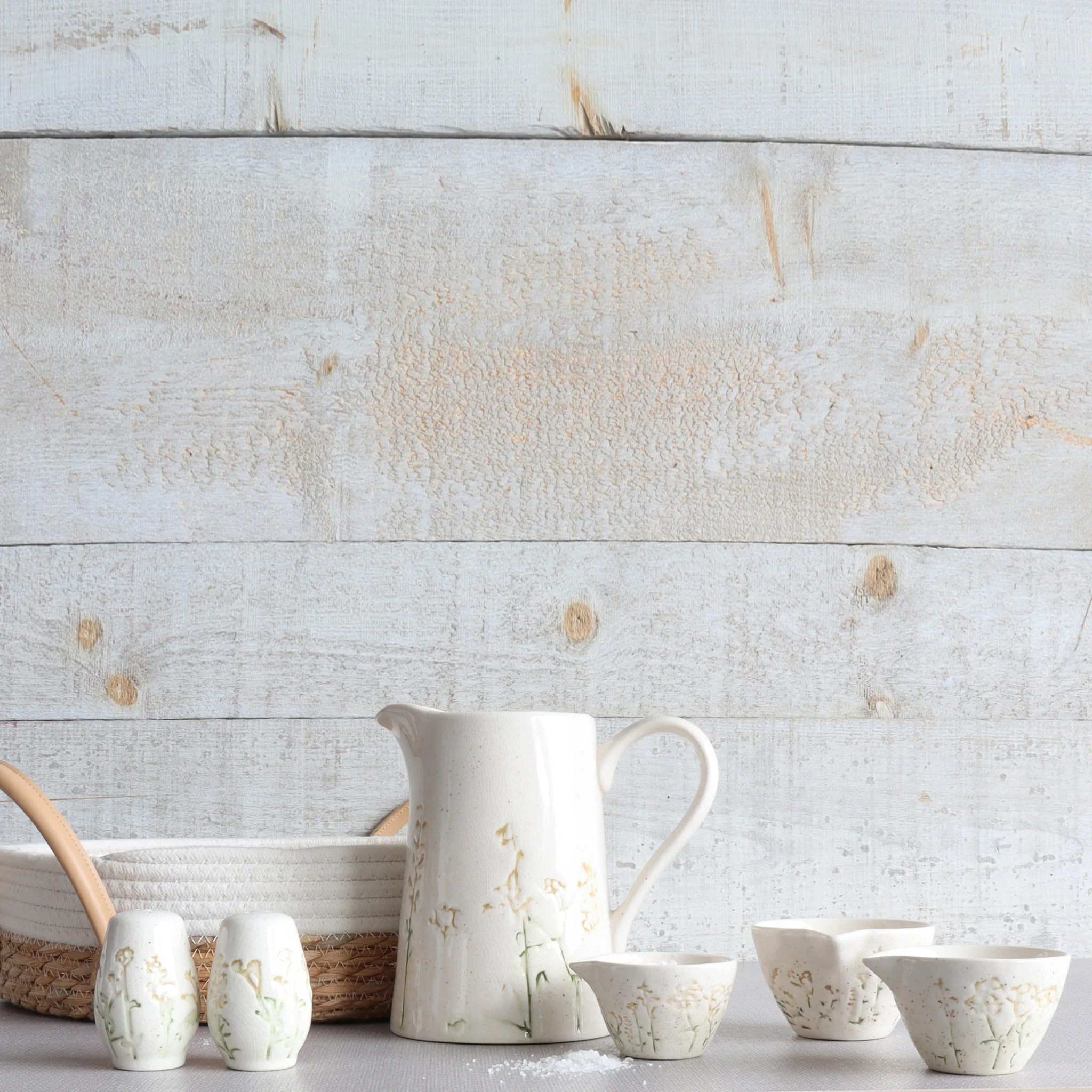 Embossed Floral Pitcher – Gifts & Kitchen Accessories gift Montreal Villeray Urban Palate