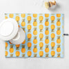 Pineapple Printed Drying Mat Black 15" x 20" – Serveware gift Montreal Villeray Urban Palate