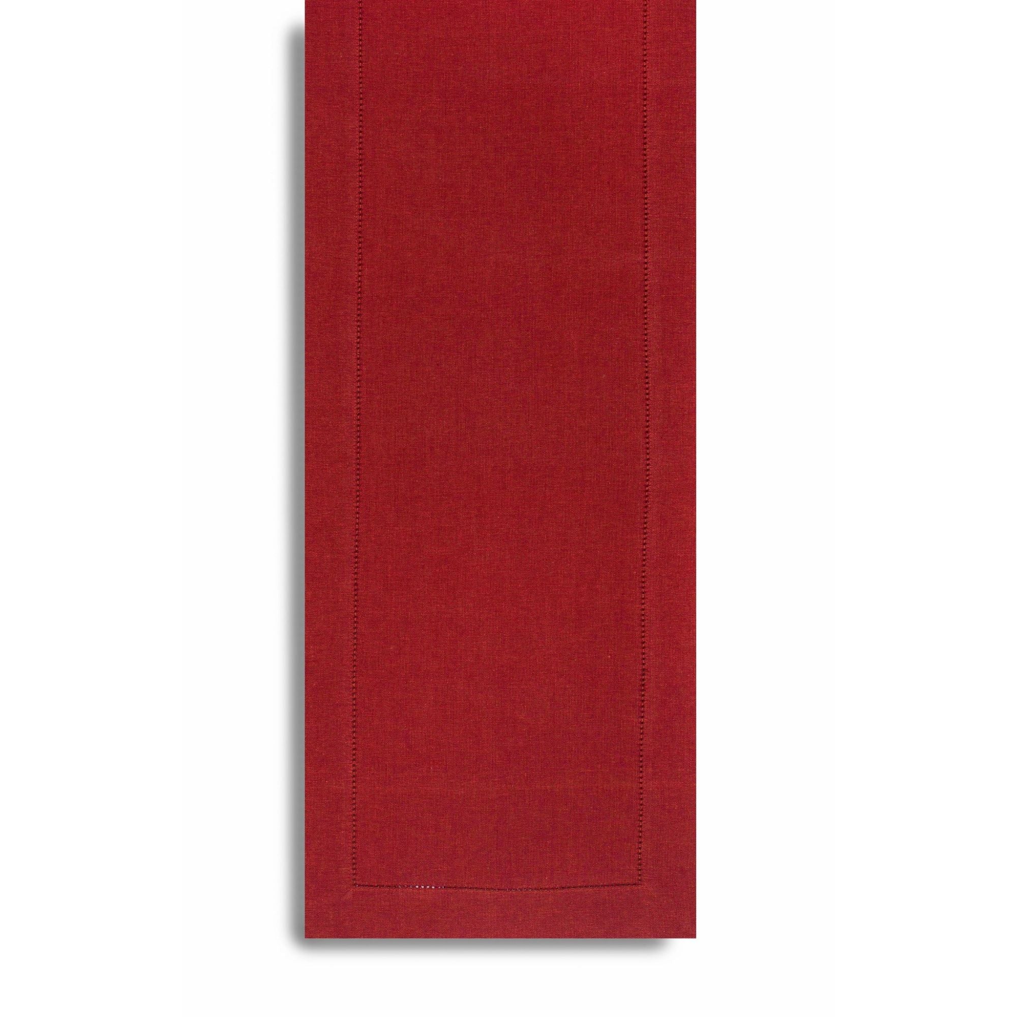 Vienna Linen Table Runner Rust 13" x 72" – Holiday Décor gift Montreal Villeray Urban Palate