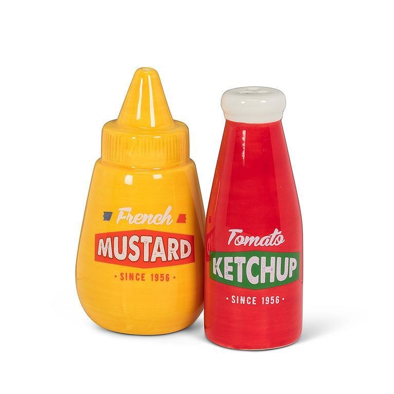 Ketchup & Mustard Salt & Pepper Shaker Set