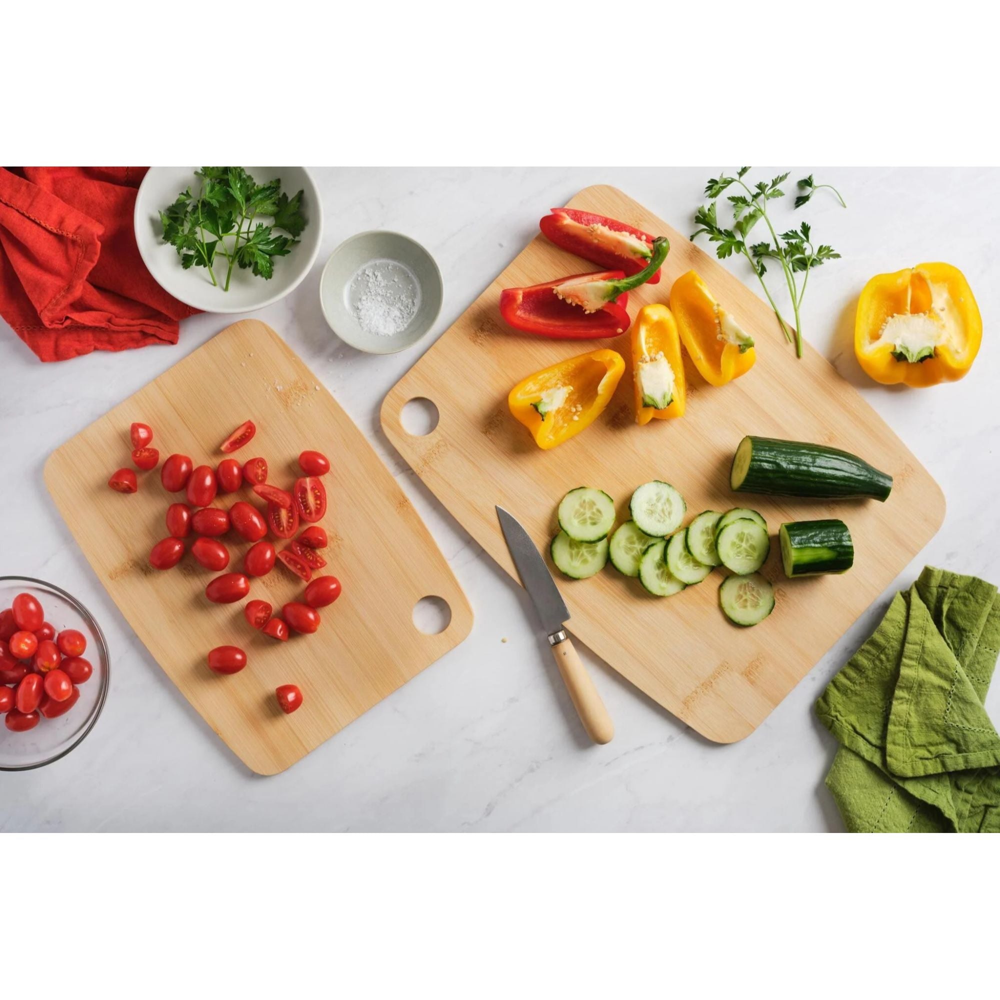 Bamboo Cutting Boards - Set of 2 – Serveware gift Montreal Villeray Urban Palate