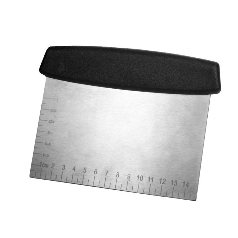 Raclette et Coupe-pâte en acier inoxydable avec guide de mesure