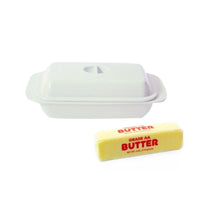 Butter Dish - White Melamine