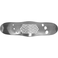 Presse-ail en acier inoxydable avec éplucheur d'herbes intégré