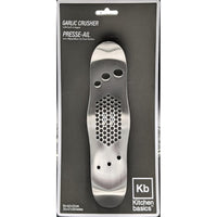 Presse-ail en acier inoxydable avec éplucheur d'herbes intégré