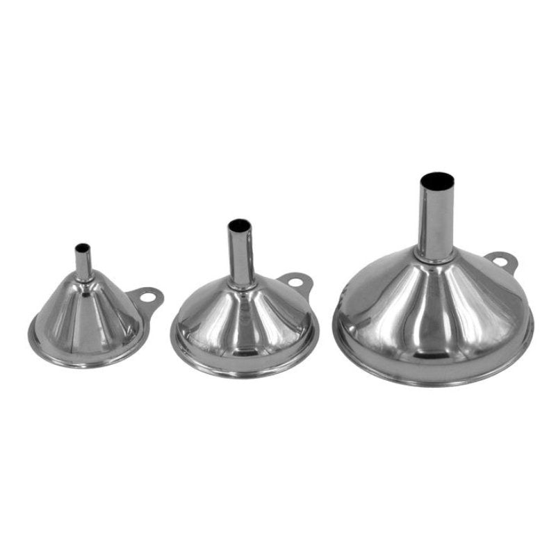 Stainless Steel Funnel Set - 3 Pieces