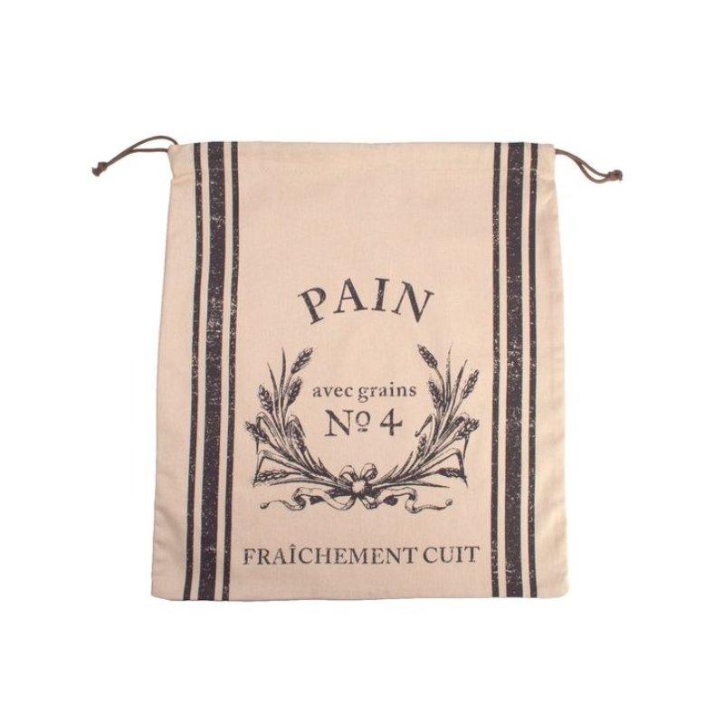 Reusable Cotton Bread Bag "Le Pain" - Large