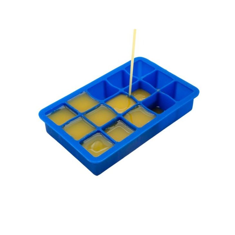Bandejas de silicona para cubitos de hielo - Juego de 2 (azul)
