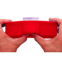 Plateau à glaçons géants en silicone - Rouge (Permet de faire 6 gros glaçons)