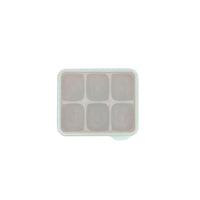 Silicone Large Ice Cube Tray with Lid - 6 Bricks