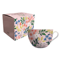 Tasse Bol en Porcelaine Jardin Bucolique - Floral Rose 500ml