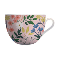 Tasse Bol en Porcelaine Jardin Bucolique - Floral Rose 500ml
