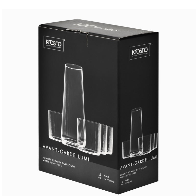 Avant-Garde Lumi Carafe and Tumblers Set - 5 pieces