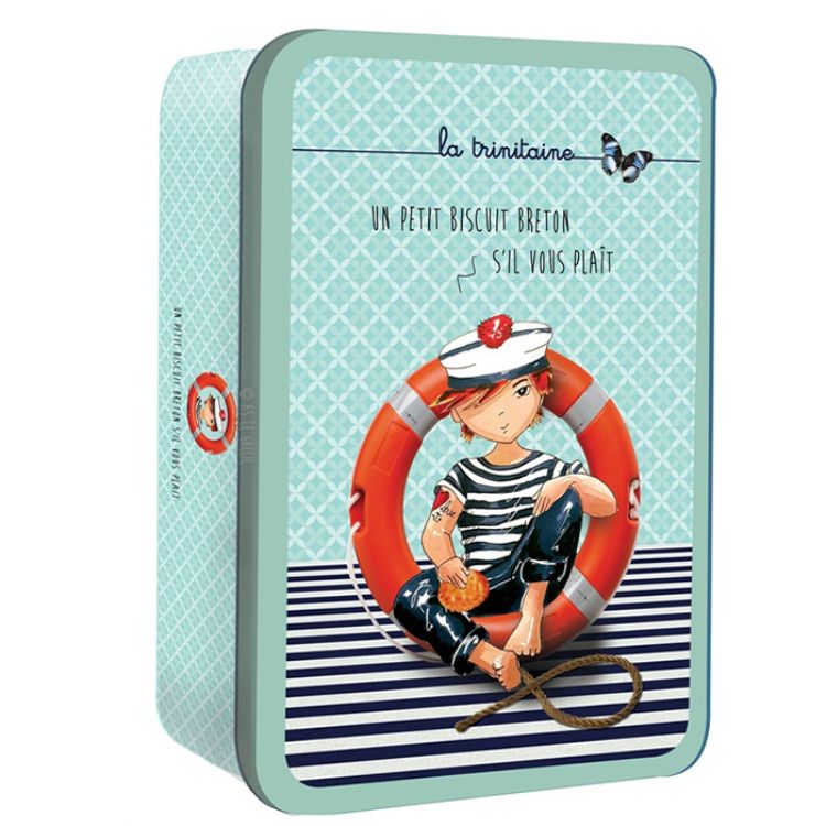 Cookie Box Thin & Thick Butter Biscuits - Young Sailor 350g