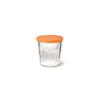 Jam Jar with Orange Lid