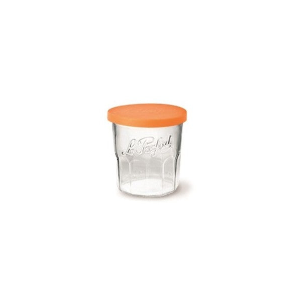 Jam Jar with Orange Lid