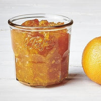 Jam Jar with Orange Lid
