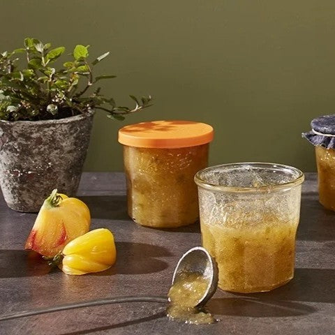 Jam Jar with Orange Lid – Home Décor gift Montreal Villeray Urban Palate