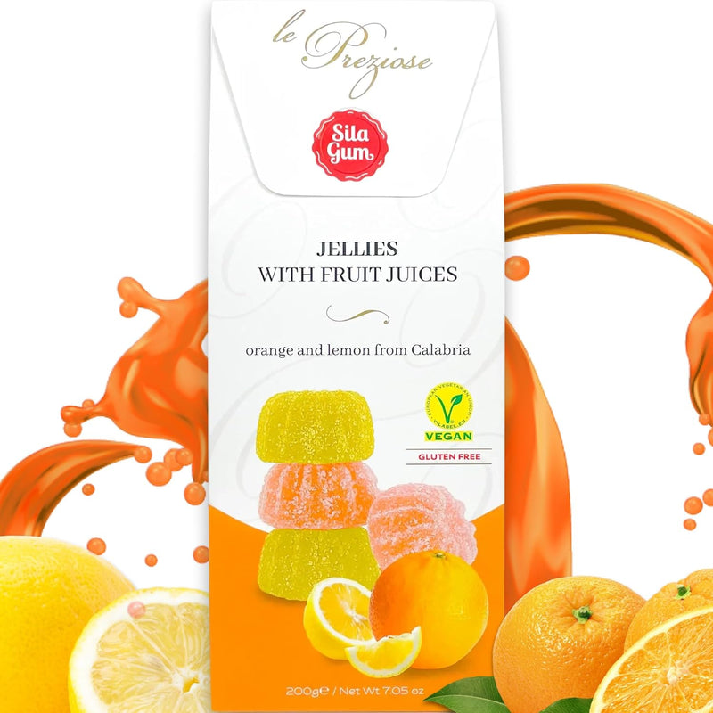 Le Preziose Orange and Lemon Italian fruit jellies 200g