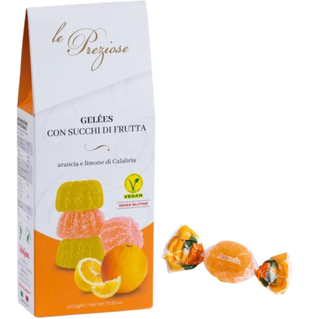Le Preziose Orange and Lemon Italian fruit jellies 200g – Holiday Décor cadeau Montréal Villeray Papille Urbaine