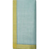 Azzura Linen Napkins in Azure & Olive - Set of 4