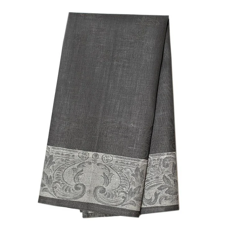Majesty Tea Towel - Pewter Ivory