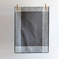 Majesty Tea Towel - Pewter Ivory