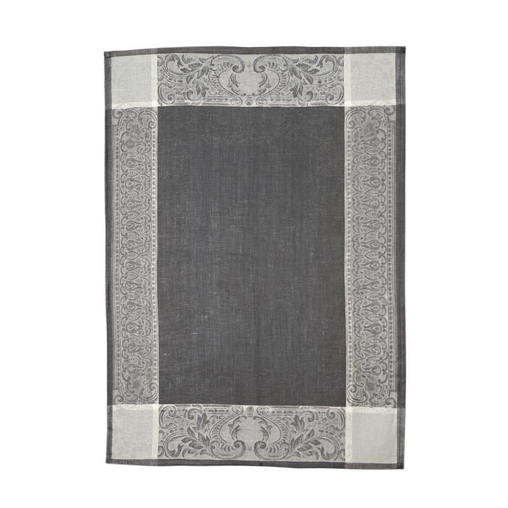 Majesty Tea Towel - Pewter Ivory