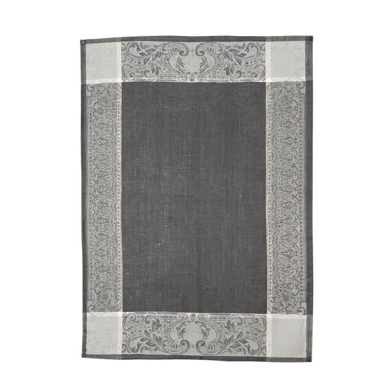 Majesty Tea Towel - Pewter Ivory