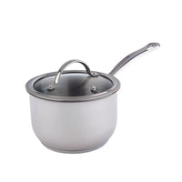 Nouvelle Stainless Steel 2.1L Saucepan with Tempered Glass Lid