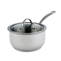 Cacerola de acero inoxidable Nouvelle de 3.2 L con tapa de vidrio templado