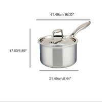 SuperSteel Tri-Ply Clad Stainless Steel 3L Saucepan with cover