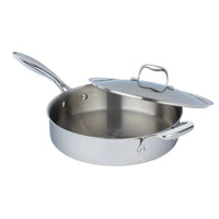 Sartén de 4.2 L de acero inoxidable Tri-Ply Clad SuperSteel con tapa