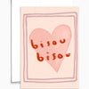 Tarjeta de felicitación Bisou Bisou